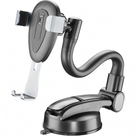 Hoidja Cellular Line Slide Flexy, auto klaasile/armatuurile, must