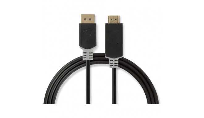 Videokaabel Nedis DisplayPort - HDMI, 2m (DP1.2A)