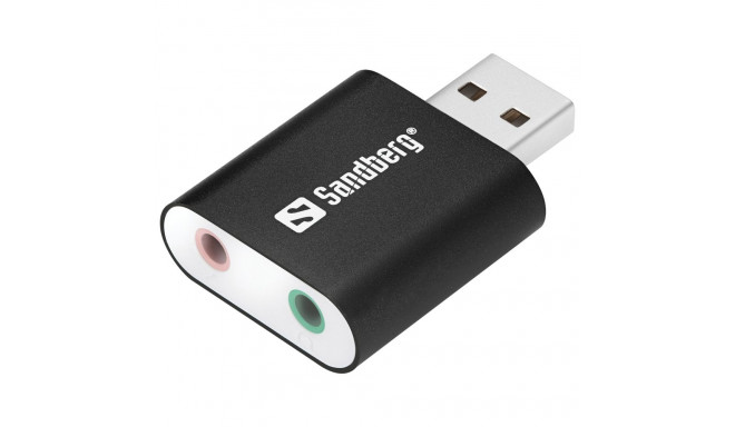 Helikaart Sandberg USB-A - 1x3.5mm/1xmikrofon