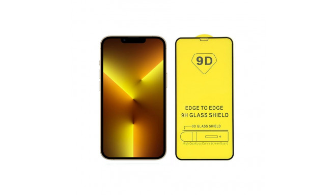 TakeMe 9D Hybrid Fleksibls Pilnas virsmas aizargstikls Apple iPhone 14 Pro Max 6.7'' Melns Rāmis