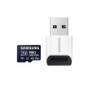 Samsung MicroSD Card with Card Reader PRO Ultimate 256 GB  microSDXC Memory Card  Flash memory class