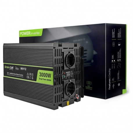 Green Cell Registered Voltage Car Inverter 12V to 220V 3000W/6000W