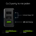 Green Cell Charge Source 3xUSB Smart Charge 30W Black