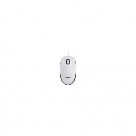 Logitech M100  Corded mouse  White   5704174990390