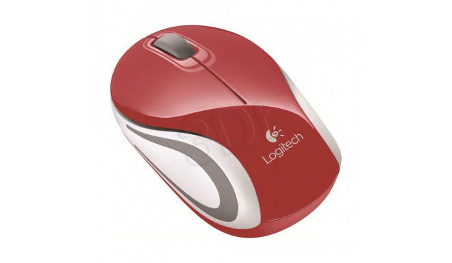 Logitech  Wireless Mini Mouse M187 - RED - 2.4GHZ - EMEA
