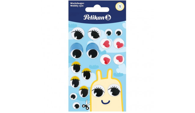 Pelikan stickers googly eyes STWA colorful  1 sheet (101653)