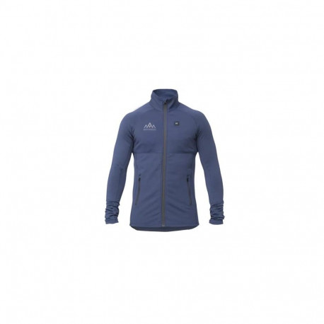 HeatX Heated Grid Fleece Mens Blue L