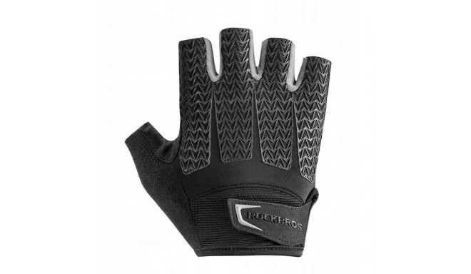 Rockbros S169BGR S cycling gloves with gel inserts - gray