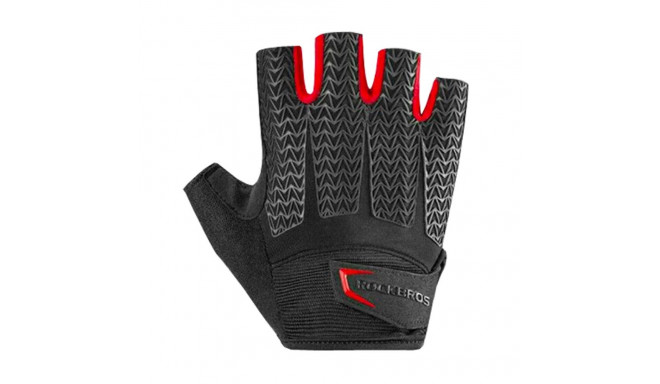 Rockbros S169BR S cycling gloves with gel inserts - black and red