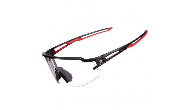 Rockbros 10173 photochromic UV400 cycling glasses - black and red