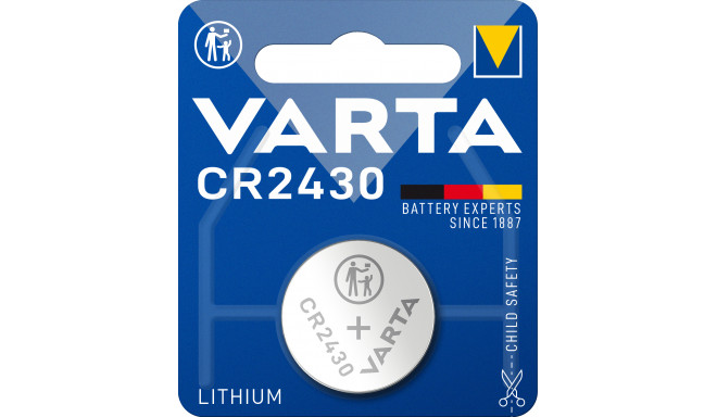 Varta Batterie Lithium Knopfzelle CR2430 3V 1er-Blister