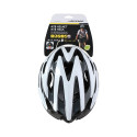 Dunlop - Kask rowerowy regulowany MTB r. M 55-58 cm (biało-czarny)