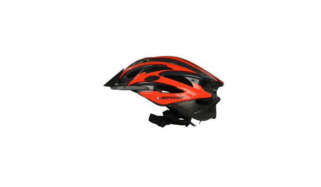 Dunlop - Kask rowerowy regulowany MTB r. M 55-58 cm (czerwono-czarny)