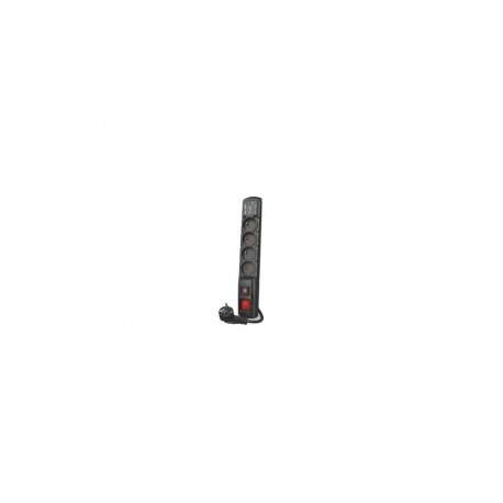 ACAR liigpingekaitse F4 USB A+C 3m 4 Prantsuse pistikupesa PD 3.0 QC, must