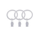 RINGS WITH CLIPS SILENT D19 MAT WHIT(10)