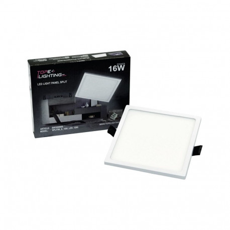 LED PANEL SPLIT SQ LED 16W neutraalvalge IP44 1280 lm