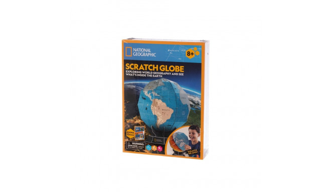 TOY CUBIC FUN 3D PUZZLE SCRATCH GLOBE