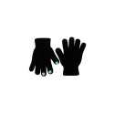 CHILDREN TOUCH SCREEN GLOVES BLACK