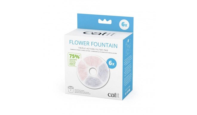 Catit flower triple action filter 6pcs