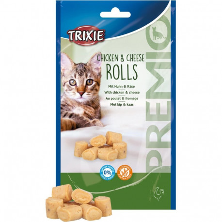 Лакомство для кошки PREMIO Chicken & Cheese Roll, 50 g