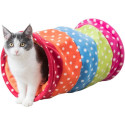 Mänguasi kassidele Mängutunnel, fliisist, ø 25 × 50 cm, mitmevärviline