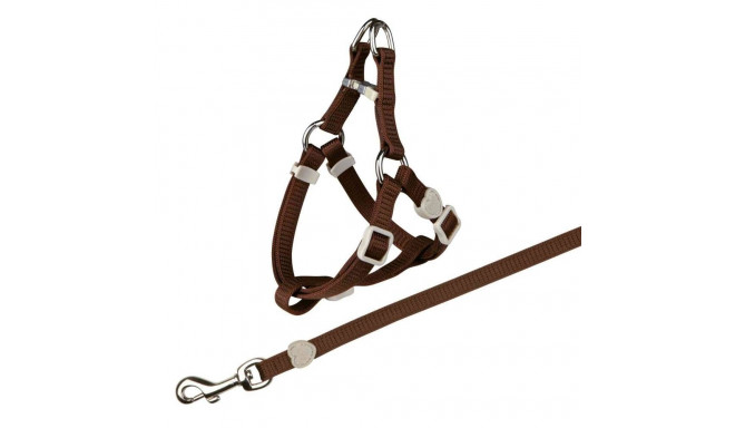 Cat harness with leash, nylon, 26–37 cm/10 mm, 1.20 m