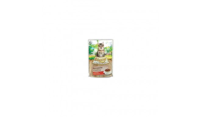 Complete (wet) feed  cat 85gr. pouch beef, Stuzzy