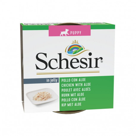 Vištienos filė + alavijas želė 150g šuniukams, Schesir