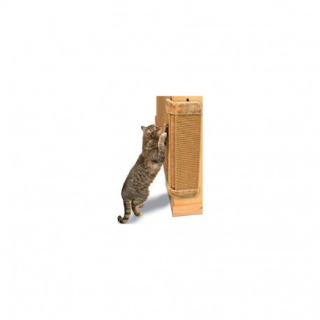 Scratching board for corners, 32 × 60 cm, brown/brown