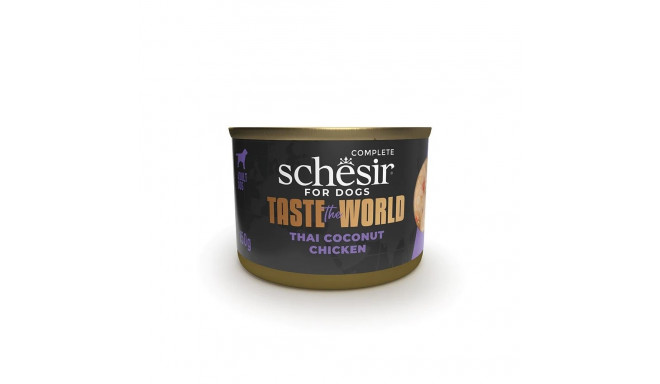 Schesir Taste The World курица в тайском кокосовом соусе влажный корм для собак 150г