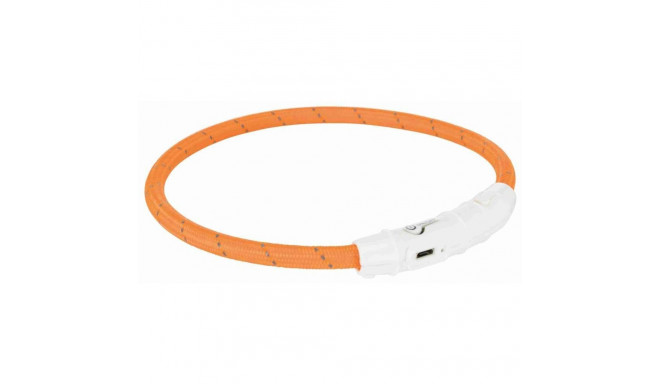 **Vilkur-kaelarihm Flash light ring USB M-L 45cm/7mm oranž