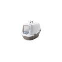 Cat litterbox Leo 64x46x45cm white/grey