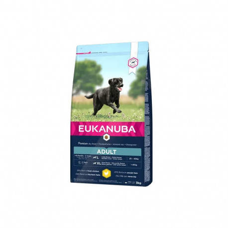 EUKANUBA Adult kanalihaga suurtele koertele 3 kg