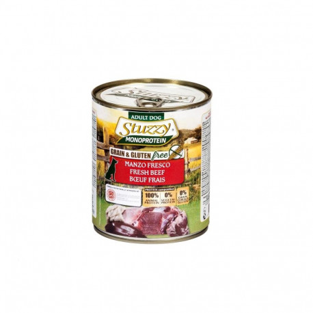 Complete (wet) feed  dog monoprotein 800gr., beef, Stuzzy