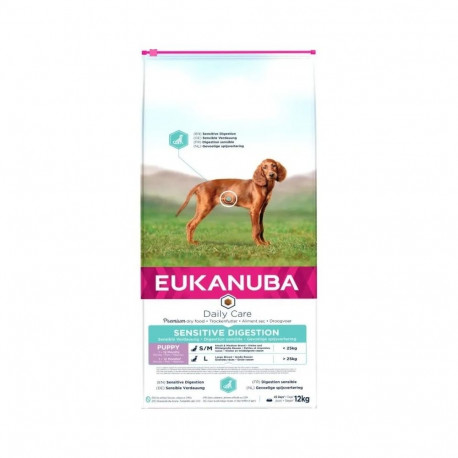 EUKANUBA Puppy kanalihaga tundliku seedimisega koertele 12 kg