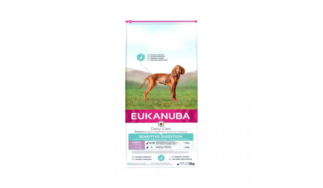 Daily Care Sausas šunų maistas jautraus virškinimo šuniukams 12kg, Eukanuba