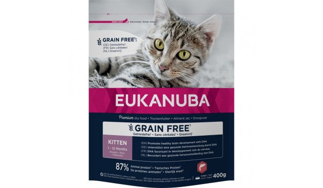 EUKANUBA Kitten teraviljavaba lõhega kassipoegadele 400 g