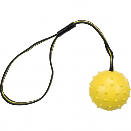 Mänguasi koertele Spordipall rihmaga, looduslikust kummist, ø 6 × 35 cm