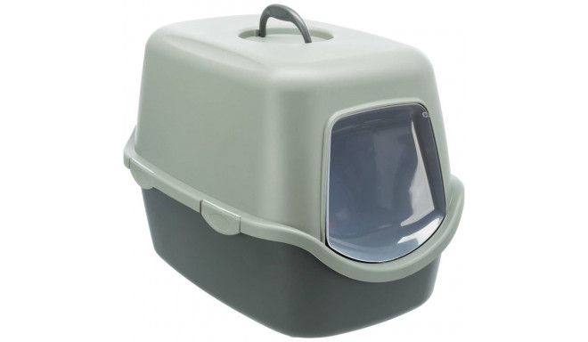 Kassitualett Be Eco Vico, kaanega, 40 × 40 × 56 cm, antratsiit/hall-roheline