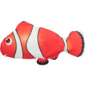 Wriggle fish, fabric, catnip, 26 cm