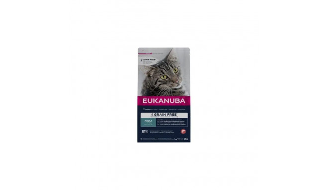 EUKANUBA Adult беззерновой с лососем для кошек 2 кг