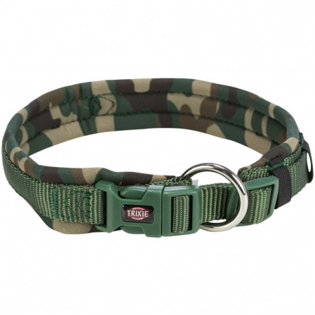 Premium collar, extra wide neoprene padding, L–XL: 56–62 cm/25 mm, camouflage/green
