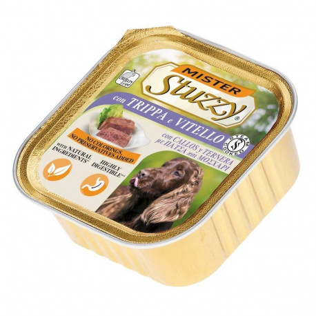 Complete (wet) feed  dog 300gr. alu tray tripe & calf, Stuzzy