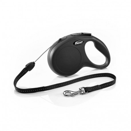 Jalutusrihm flexi New Classic Nöör 8m S must