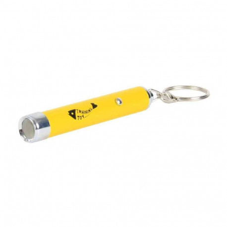 Žaislas katėms led rodyklė gaudo šviesą, 8 cm, geltona