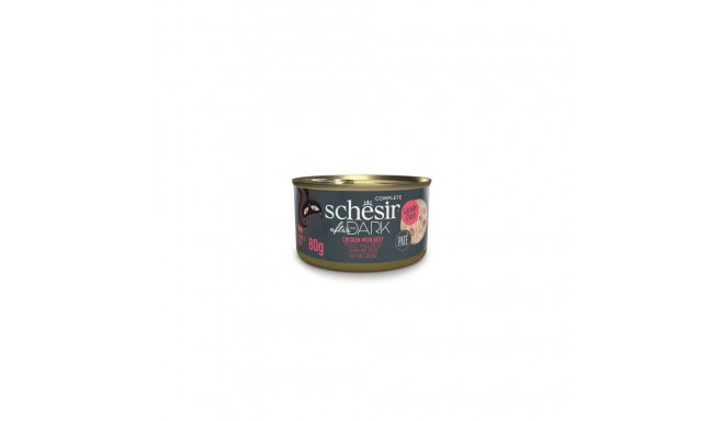 After dark chicken + beef wet food for cats 80g, Schesir