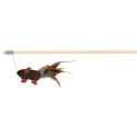Žaislas katėms Žaislinė pelė su plunksnomis, 50 cm