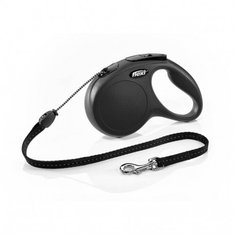 Jalutusrihm flexi New Classic Nöör 5m M must