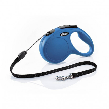 Walking leash New Classic cord 5m M blue, Flexi