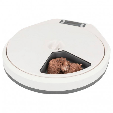 Tx5 automatic food dispenser, 5 × 240 ml/33 × 5 × 36 cm, white/grey, Trixie